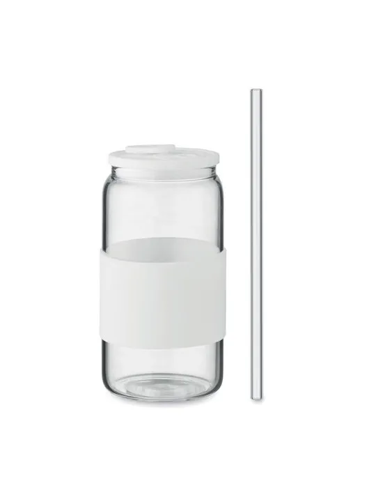 Gobelet publicitaire en verre 550ml BOROSIP Matières : ABS recyclé Couleurs : noir marquage laser ultra précis