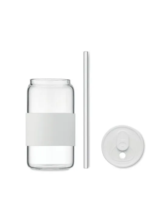 Gobelet publicitaire en verre 550ml BOROSIP Matières : ABS recyclé Couleurs : noir personnalisation rapide en France