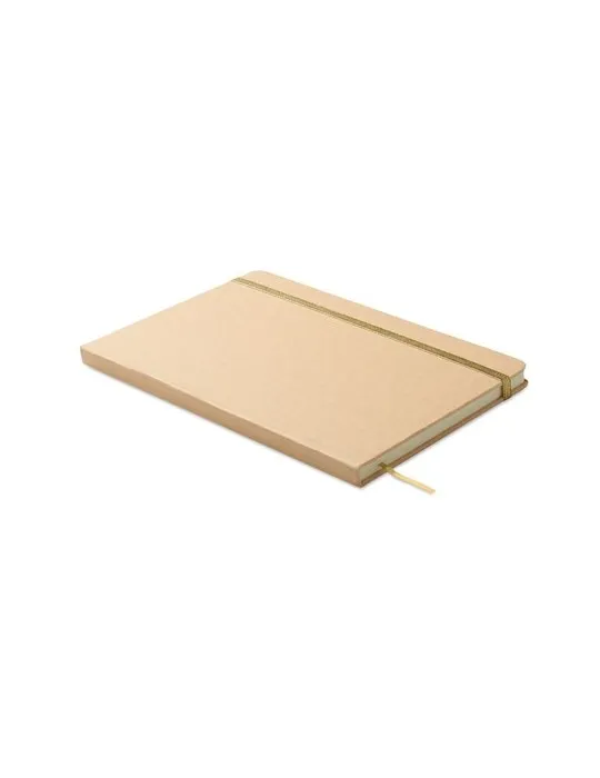 Carnet A5 publicitaire à couleur révélée ROUTE Matières : coton recyclé Couleurs : bleu impression logo haute qualité