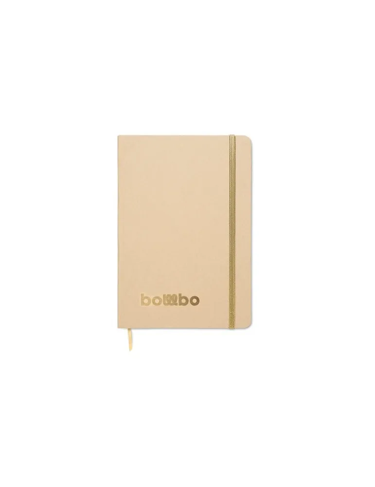 Carnet A5 publicitaire à couleur révélée ROUTE Matières : coton recyclé Couleurs : bleu goodies personnalisé en stock