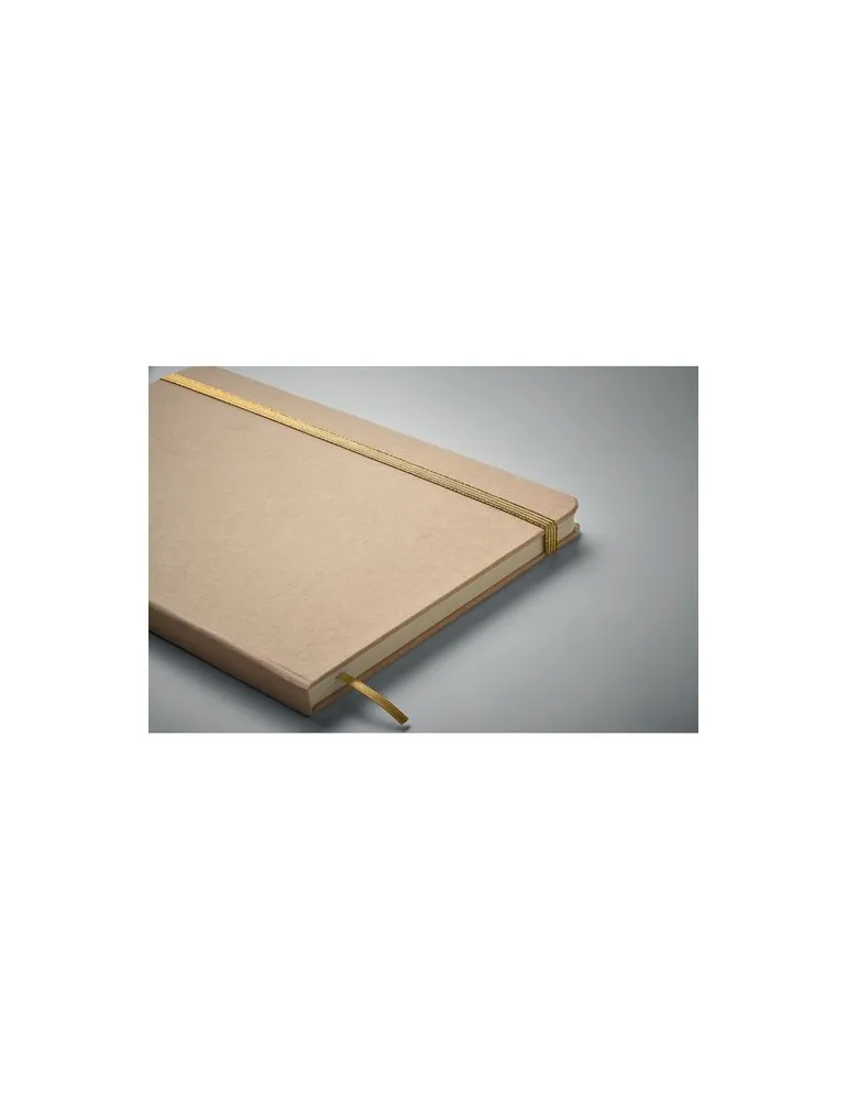 Carnet A5 publicitaire à couleur révélée ROUTE Matières : coton recyclé Couleurs : bleu personnalisable avec votre logo