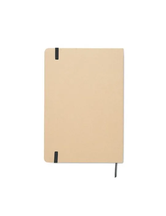 Carnet A5 publicitaire à couleur révélée ROUTE Matières : coton recyclé Couleurs : gris marquage laser ultra précis