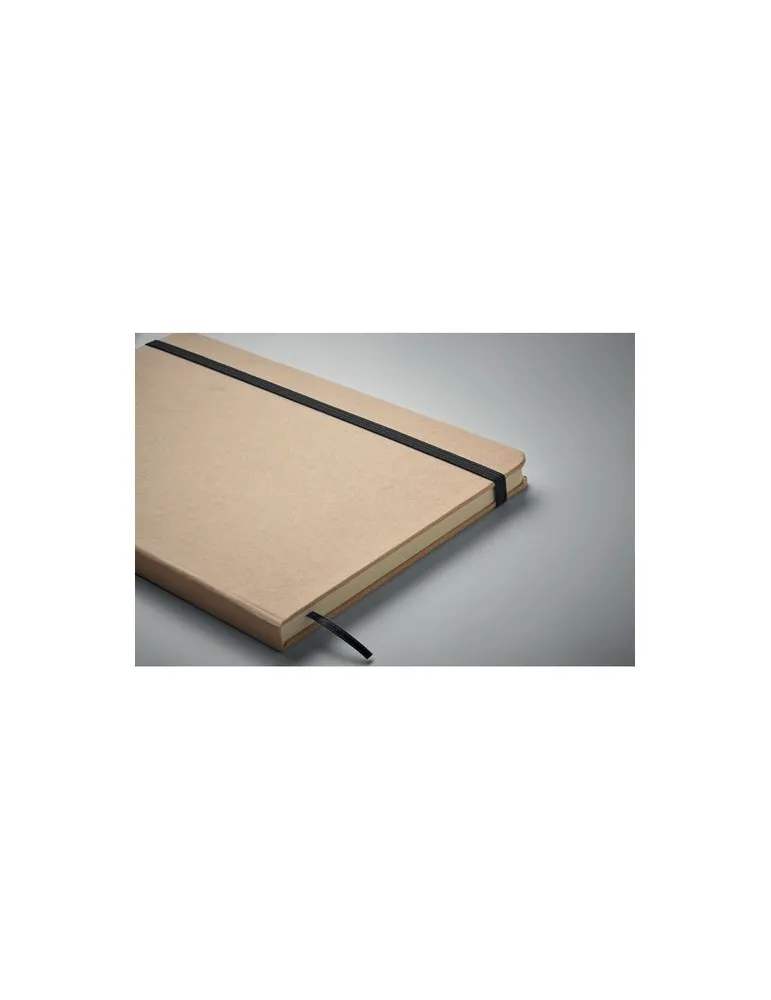 Carnet A5 publicitaire à couleur révélée ROUTE Matières : coton recyclé Couleurs : gris goodies publicitaire durable