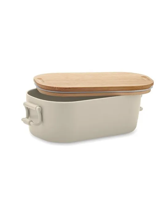 Boîte à lunch publicitaire en PP 700 ml LEKKER Matières : coton Couleurs : vert foncé personnalisation rapide en France