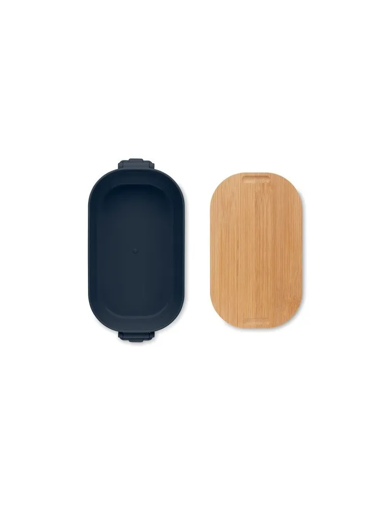 Boîte à lunch publicitaire en PP 700 ml LEKKER Matières : coton Couleurs : ivoire impression logo haute qualité