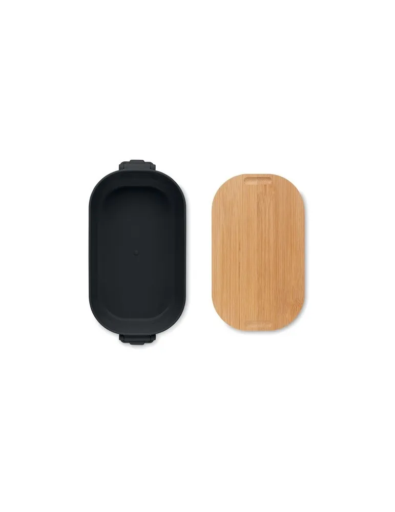 Boîte à lunch publicitaire en PP 700 ml LEKKER Matières : coton Couleurs : fuchsia marquage couleur éclatante