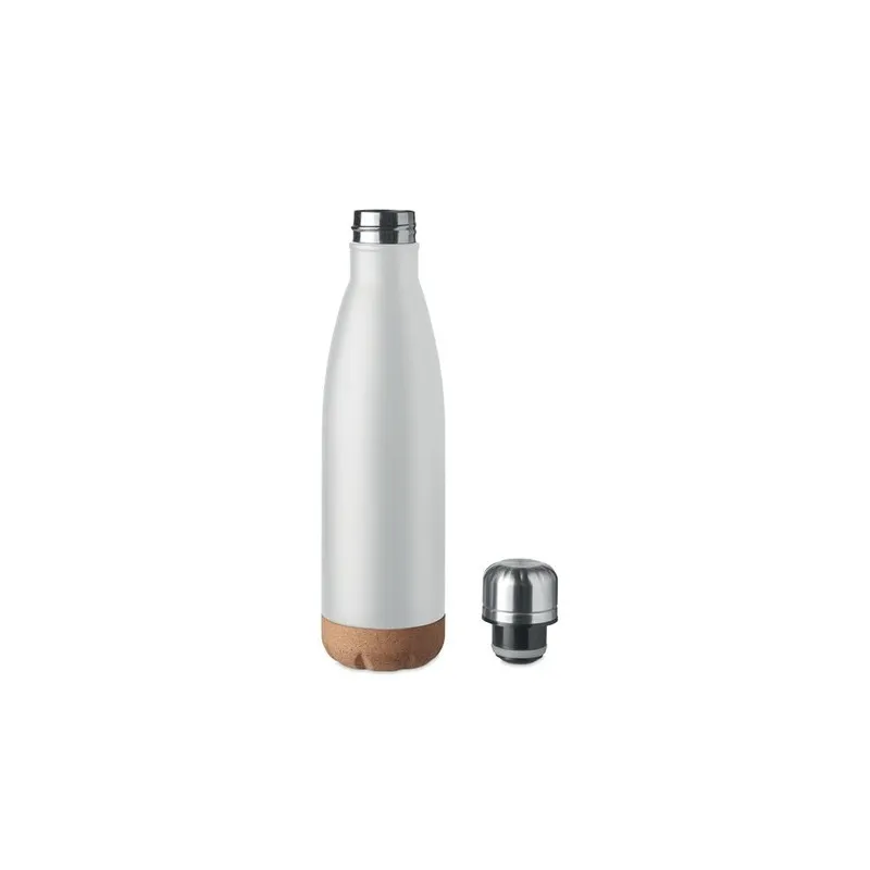 Bouteille isotherme double paroi écologique de 500 ml en acier inoxydable - ASPEN CORK Matières : polyéthylène (PE) Taille texti