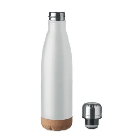 Bouteille isotherme double paroi écologique de 500 ml en acier inoxydable - ASPEN CORK Matières : polyéthylène (PE) Taille texti