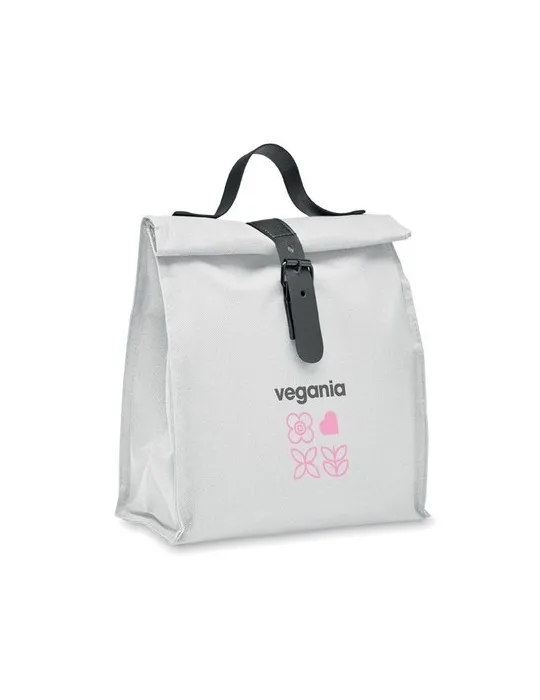 Sac isotherme publicitaire écologique 600D RPET CHILL Matières : coton Couleurs : bleu impression logo haute qualité