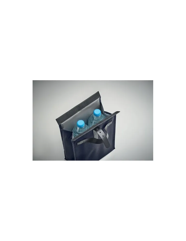 Sac isotherme publicitaire écologique 600D RPET CHILL Matières : coton Couleurs : noir objet publicitaire robuste