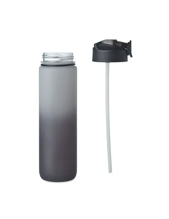 Bouteille de sport écologique RPET 1L ACTIVATE Matières : PET recyclé Couleurs : noir objet promo petit budget