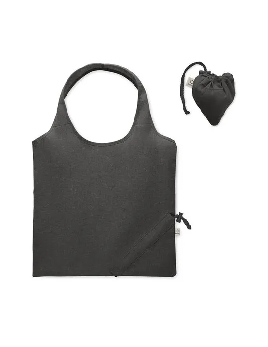 Shopping pliable publicitaire 140 gr/m² CARRIE COLOUR Matières : coton biologique Couleurs : jaune