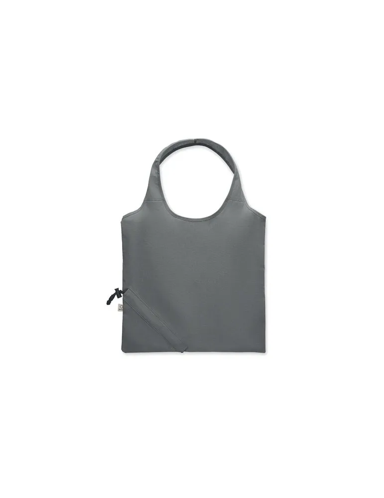 Shopping pliable publicitaire 140 gr/m² CARRIE COLOUR Matières : coton biologique Couleurs : orange marquage couleur éclatante