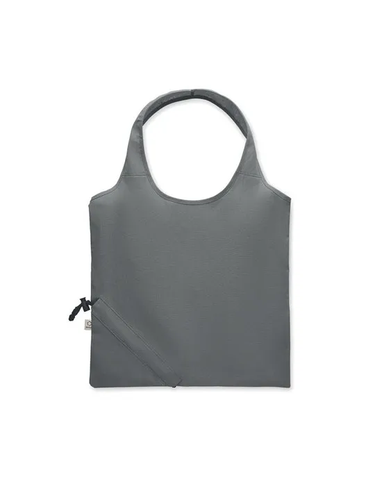 Shopping pliable publicitaire 140 gr/m² CARRIE COLOUR Matières : coton biologique Couleurs : orange marquage couleur éclatante