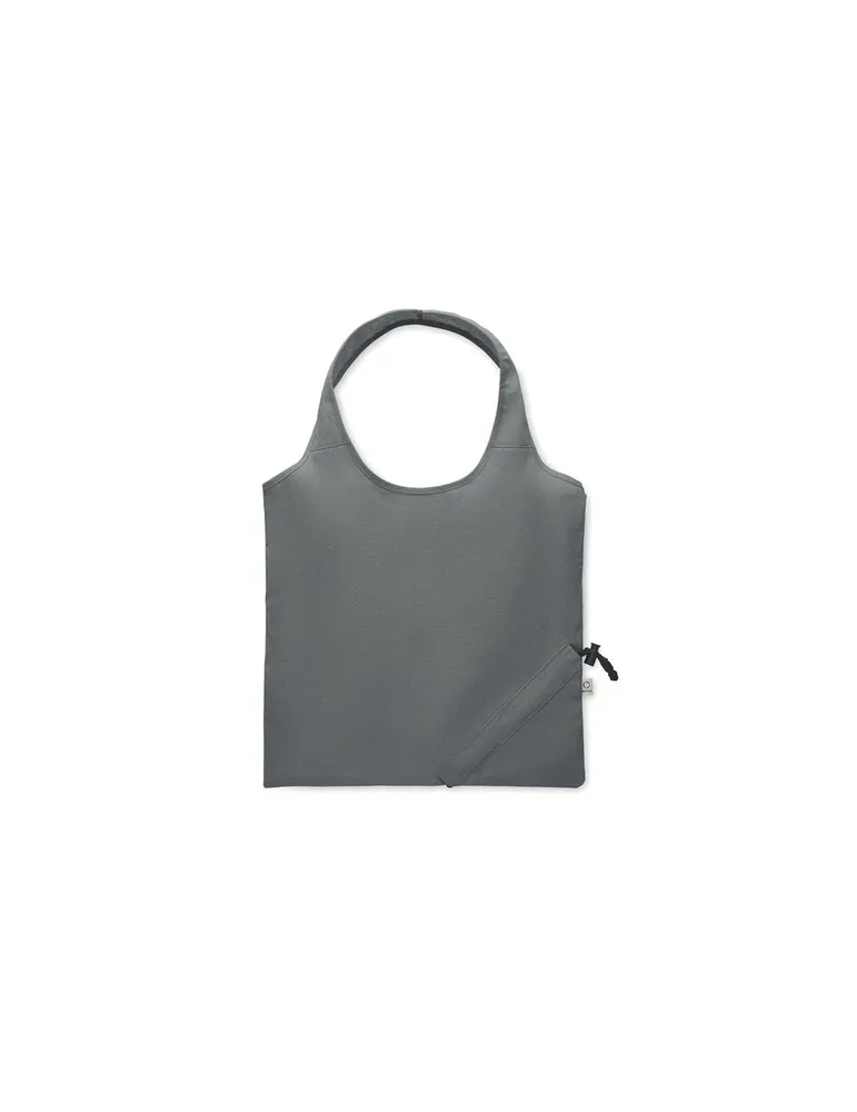 Shopping pliable publicitaire 140 gr/m² CARRIE COLOUR Matières : coton biologique Couleurs : orange marquage couleur éclatante