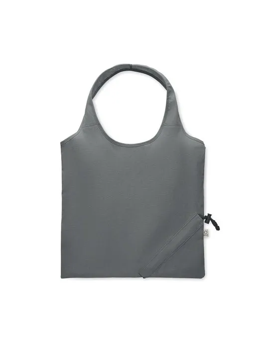 Shopping pliable publicitaire 140 gr/m² CARRIE COLOUR Matières : coton biologique Couleurs : orange marquage couleur éclatante