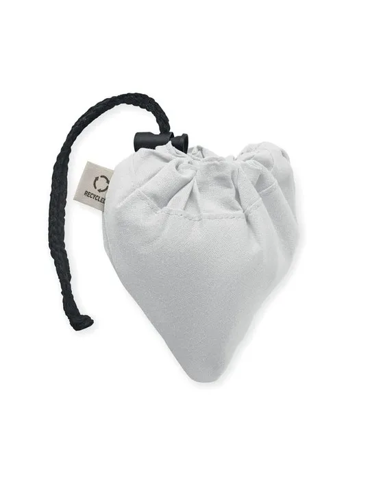 Shopping pliable publicitaire 140 gr/m² CARRIE COLOUR Matières : coton biologique Couleurs : bleu marine impression haute défini