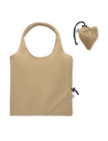 Shopping pliable publicitaire 140 gr/m² CARRIE COLOUR Matières : coton biologique Couleurs : jaune 2