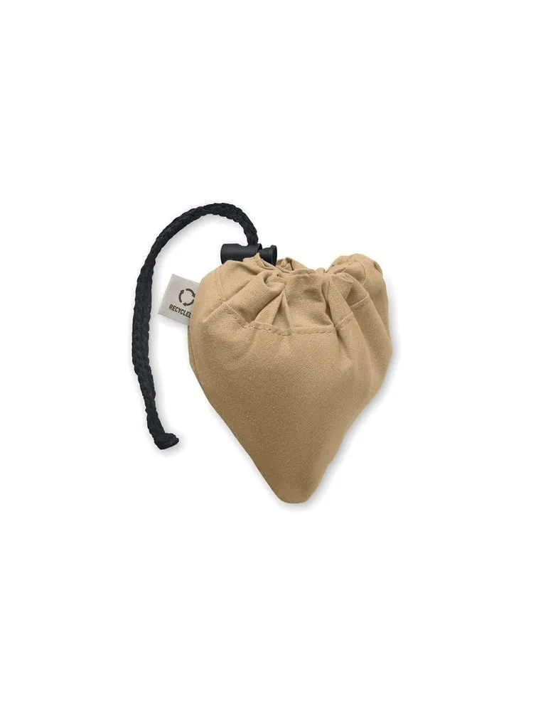 Shopping pliable publicitaire 140 gr/m² CARRIE COLOUR Matières : coton biologique Couleurs : vert citron cadeau collaborateur pr