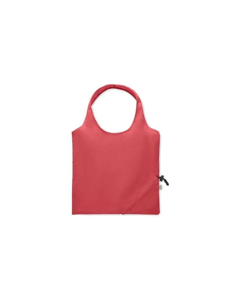 Shopping pliable publicitaire 140 gr/m² CARRIE COLOUR Matières : coton biologique Couleurs : bleu royal objet publicitaire robus