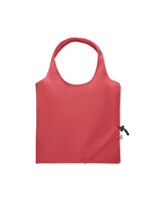 Shopping pliable publicitaire 140 gr/m² CARRIE COLOUR Matières : coton biologique Couleurs : bleu royal objet publicitaire robus