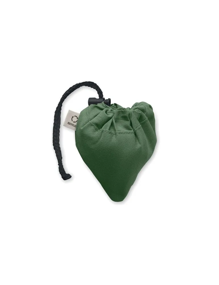 Shopping pliable publicitaire 140 gr/m² CARRIE COLOUR Matières : coton biologique Couleurs : bleu objet promotionnel éco-respons