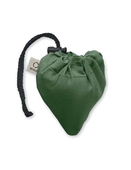 Shopping pliable publicitaire 140 gr/m² CARRIE COLOUR Matières : coton biologique Couleurs : bleu objet promotionnel éco-respons