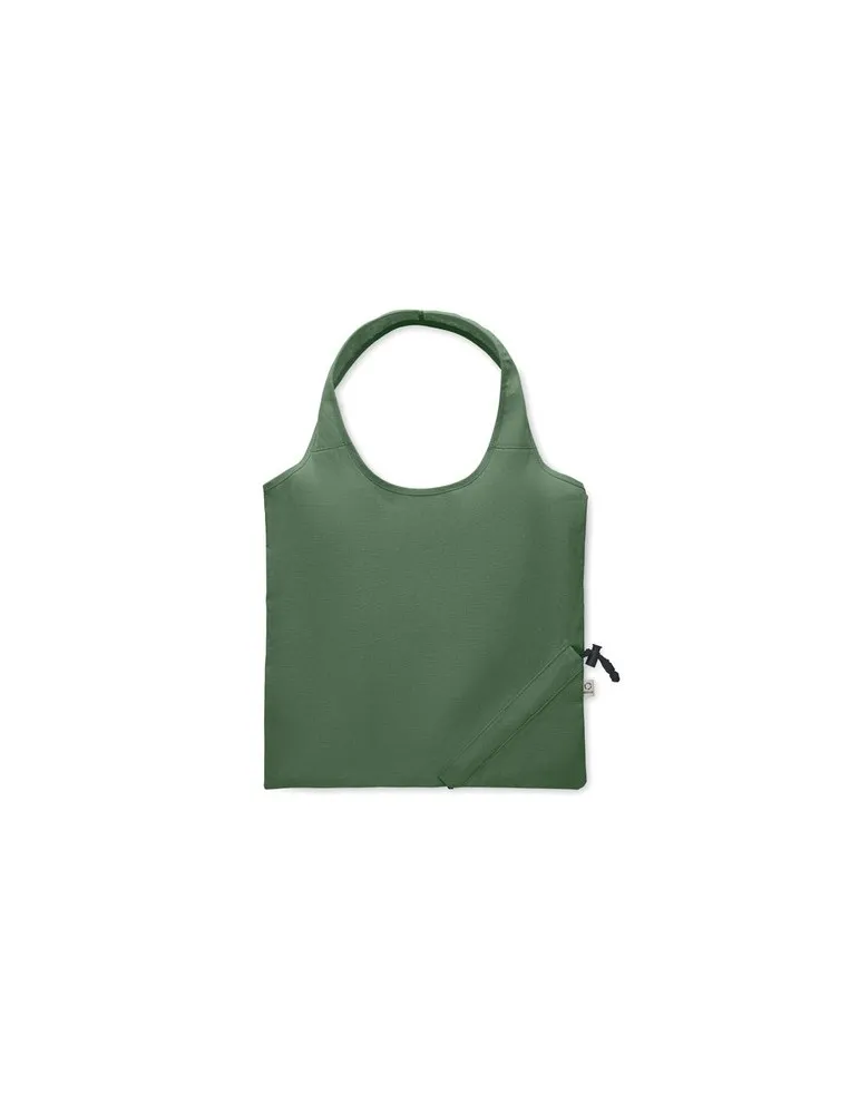 Shopping pliable publicitaire 140 gr/m² CARRIE COLOUR Matières : coton biologique Couleurs : bleu personnalisation sur mesure