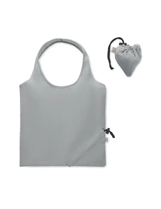 Shopping pliable publicitaire 140 gr/m² CARRIE COLOUR Matières : coton biologique Couleurs : rouge cadeau entreprise pas cher