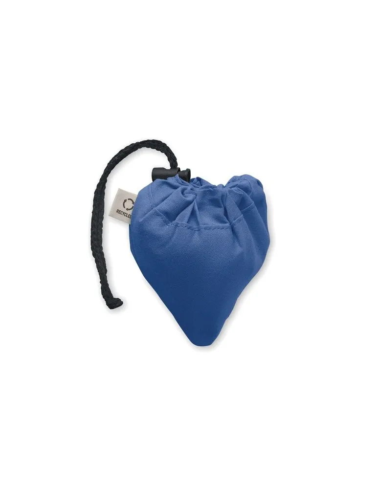 Shopping pliable publicitaire 140 gr/m² CARRIE COLOUR Matières : coton biologique Couleurs : blanc cadeau entreprise pas cher