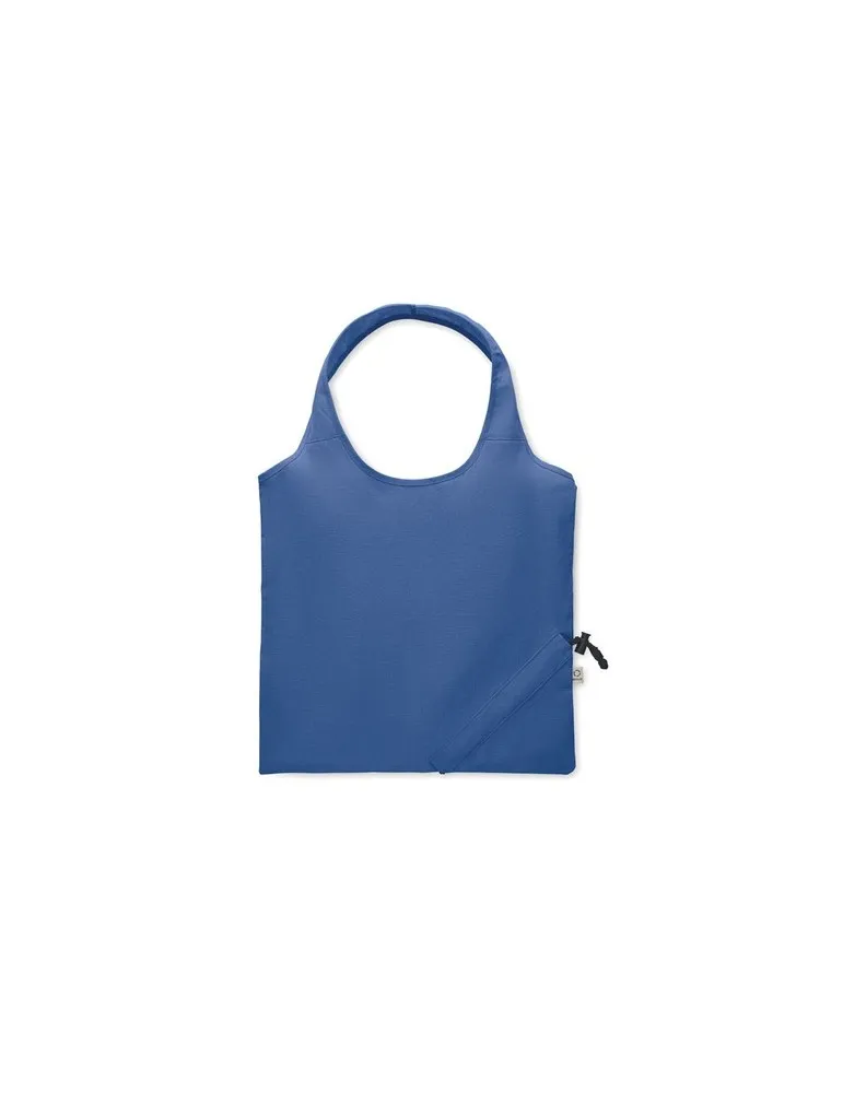 Shopping pliable publicitaire 140 gr/m² CARRIE COLOUR Matières : coton biologique Couleurs : blanc cadeau client original