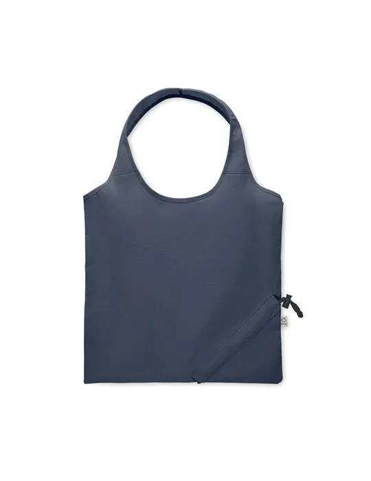 Shopping pliable publicitaire 140 gr/m² CARRIE COLOUR Matières : coton biologique Couleurs : beige accessoire événementiel uniqu