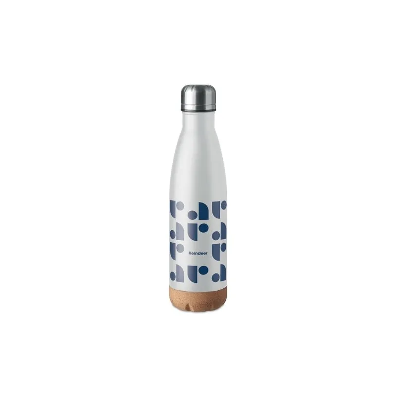 Bouteille isotherme double paroi écologique de 500 ml en acier inoxydable - ASPEN CORK Matières : polyéthylène (PE) Taille texti