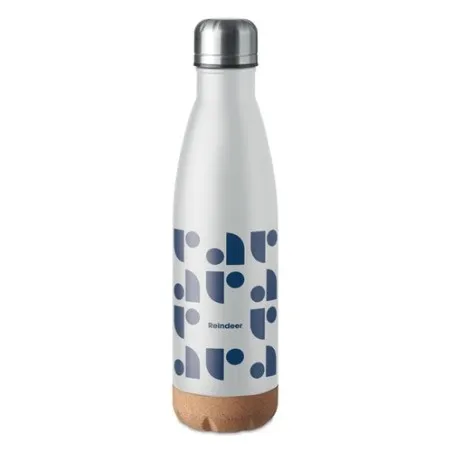 Bouteille isotherme double paroi écologique de 500 ml en acier inoxydable - ASPEN CORK Matières : polyéthylène (PE) Taille texti