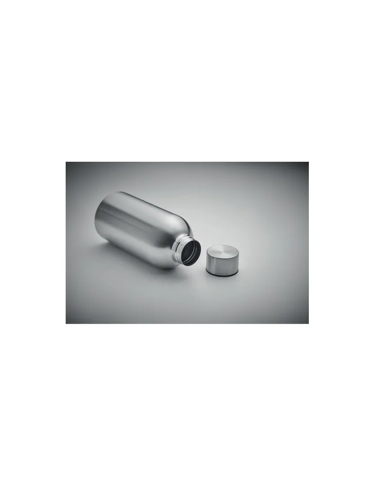 Bouteille simple paroi publicitaire 500 ml ATHENA MID Matières : PET recyclé Couleurs : bleu objet promotionnel éco-responsable