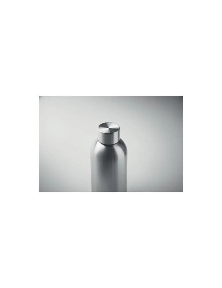 Bouteille simple paroi publicitaire 500 ml ATHENA MID Matières : PET recyclé Couleurs : bleu impression logo haute qualité