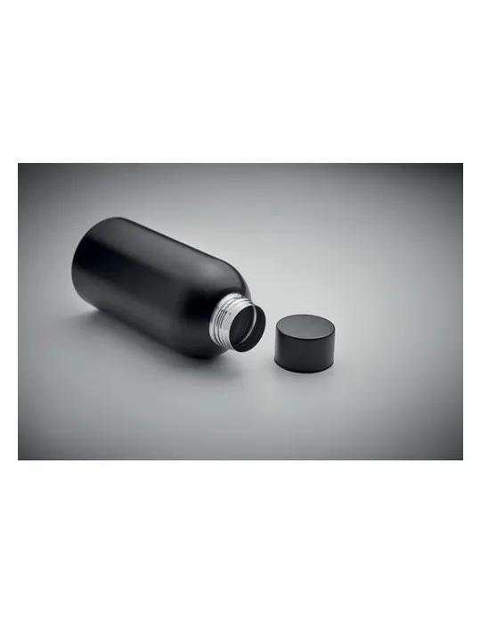 Bouteille simple paroi publicitaire 500 ml ATHENA MID Matières : PET recyclé Couleurs : pierre marquage laser ultra précis