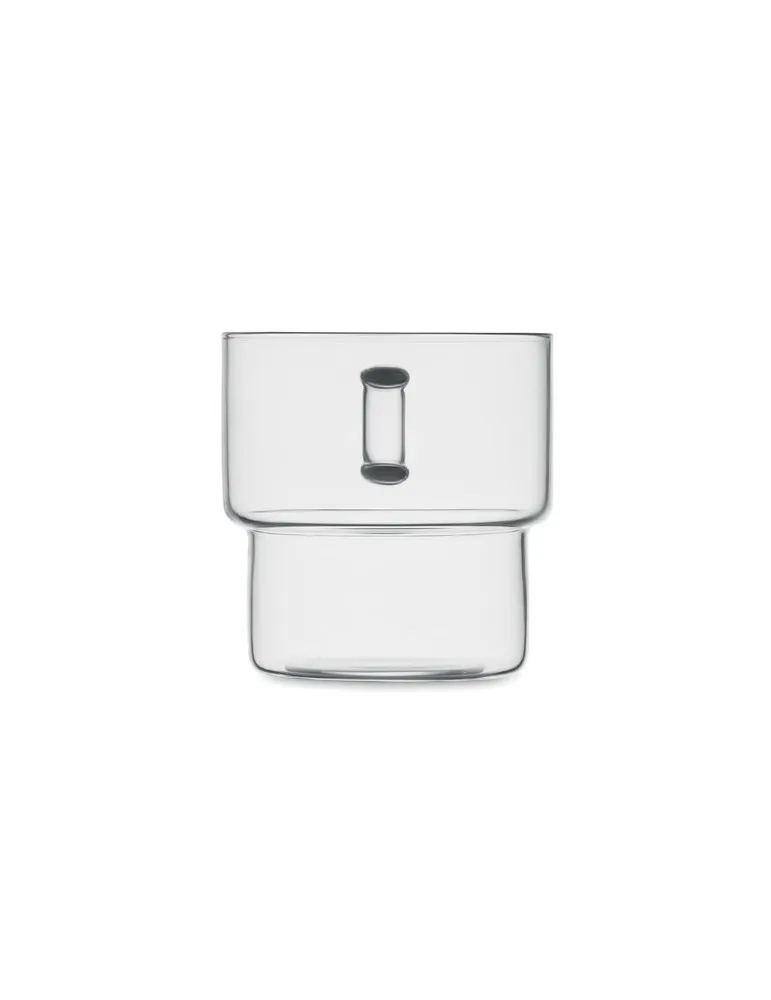 Tasse en verre publicitaire 300 ml BOROMUG Matières : métal Couleurs : jaune personnalisable avec votre logo