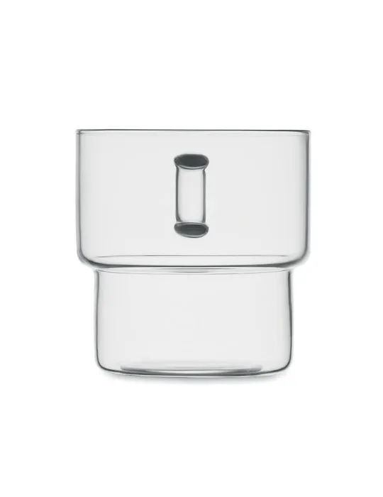 Tasse en verre publicitaire 300 ml BOROMUG Matières : métal Couleurs : jaune personnalisable avec votre logo