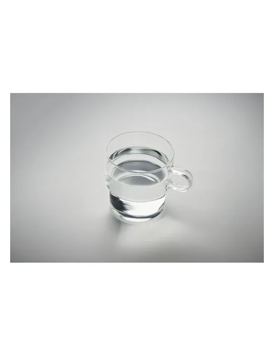 Tasse en verre publicitaire 300 ml BOROMUG Matières : métal Couleurs : jaune marquage laser ultra précis
