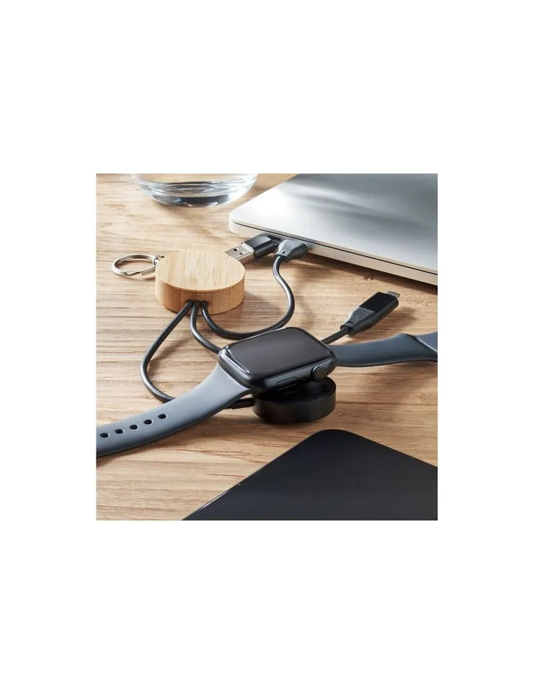 Porte-clés publicitaire 4 en 1 60W BULE Matières : métal Couleurs : noir objet promotionnel éco-responsable