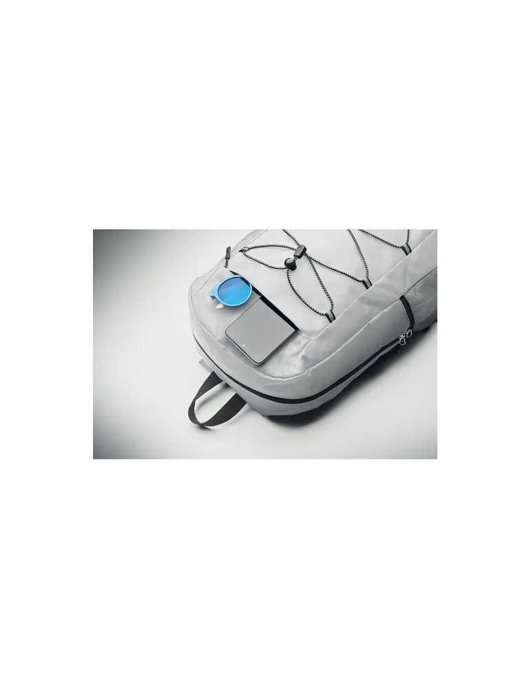 Sac à dos publicitaire en polyester 600D RPET HIGE Matières : papier Couleurs : multicolore impression haute définition