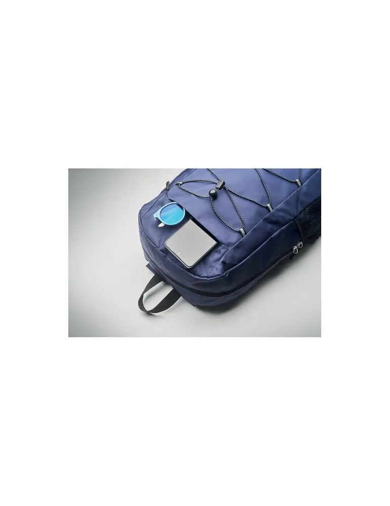 Sac à dos publicitaire en polyester 600D RPET HIGE Matières : papier Couleurs : multicolore goodies personnalisé en stock