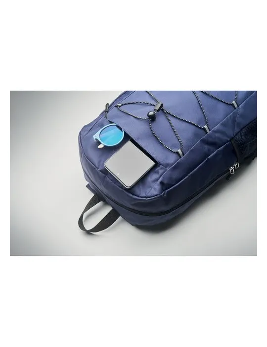 Sac à dos publicitaire en polyester 600D RPET HIGE Matières : papier Couleurs : multicolore goodies personnalisé en stock