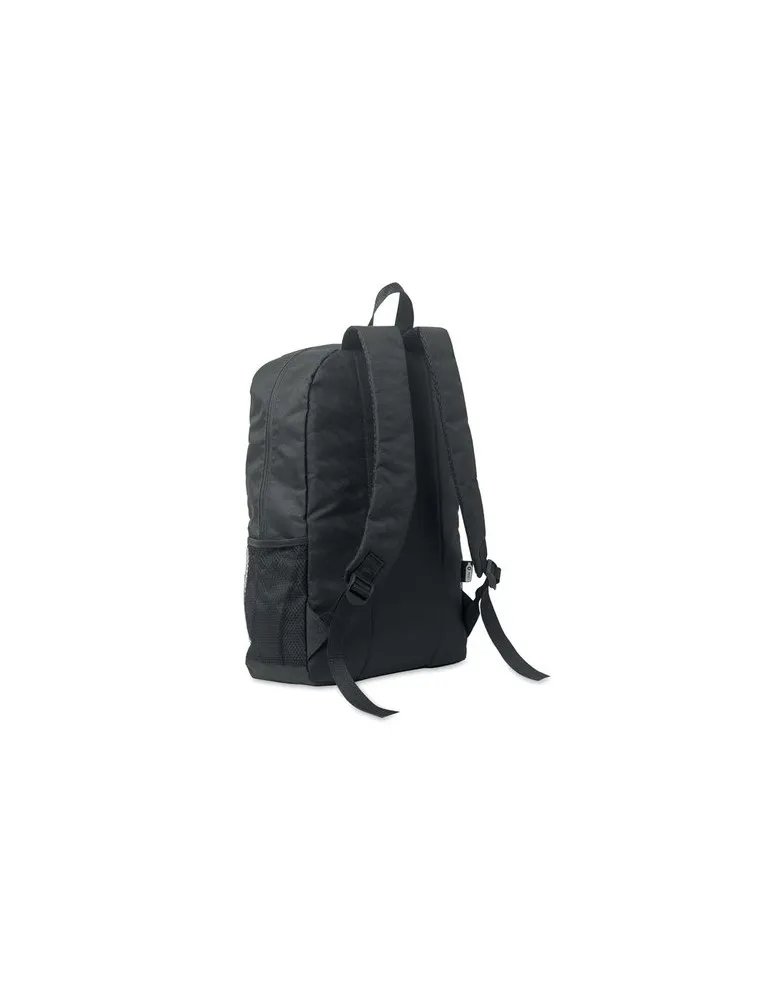 Sac à dos publicitaire en polyester 600D RPET HIGE Matières : verre Couleurs : transparent impression logo haute qualité