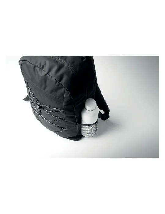 Sac à dos publicitaire en polyester 600D RPET HIGE Matières : verre Couleurs : transparent personnalisation sur mesure