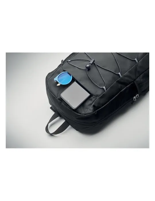 Sac à dos publicitaire en polyester 600D RPET HIGE Matières : verre Couleurs : transparent livraison express 24h 48h