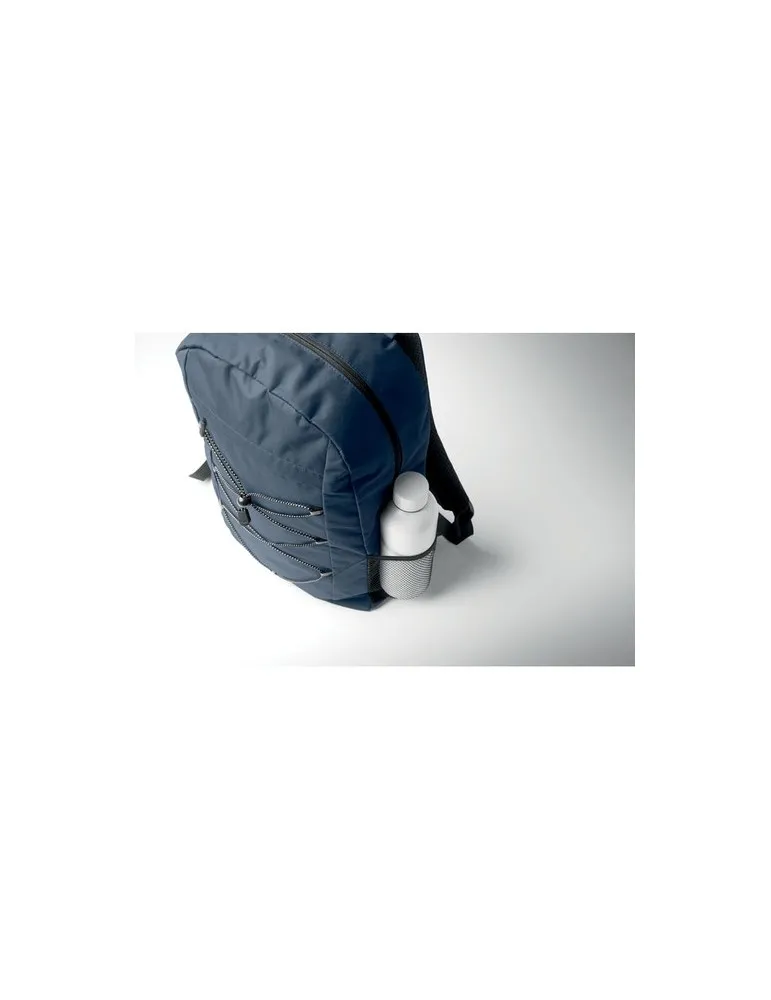 Sac à dos publicitaire en polyester 600D RPET HIGE Matières : verre Couleurs : transparent objet promo petit budget