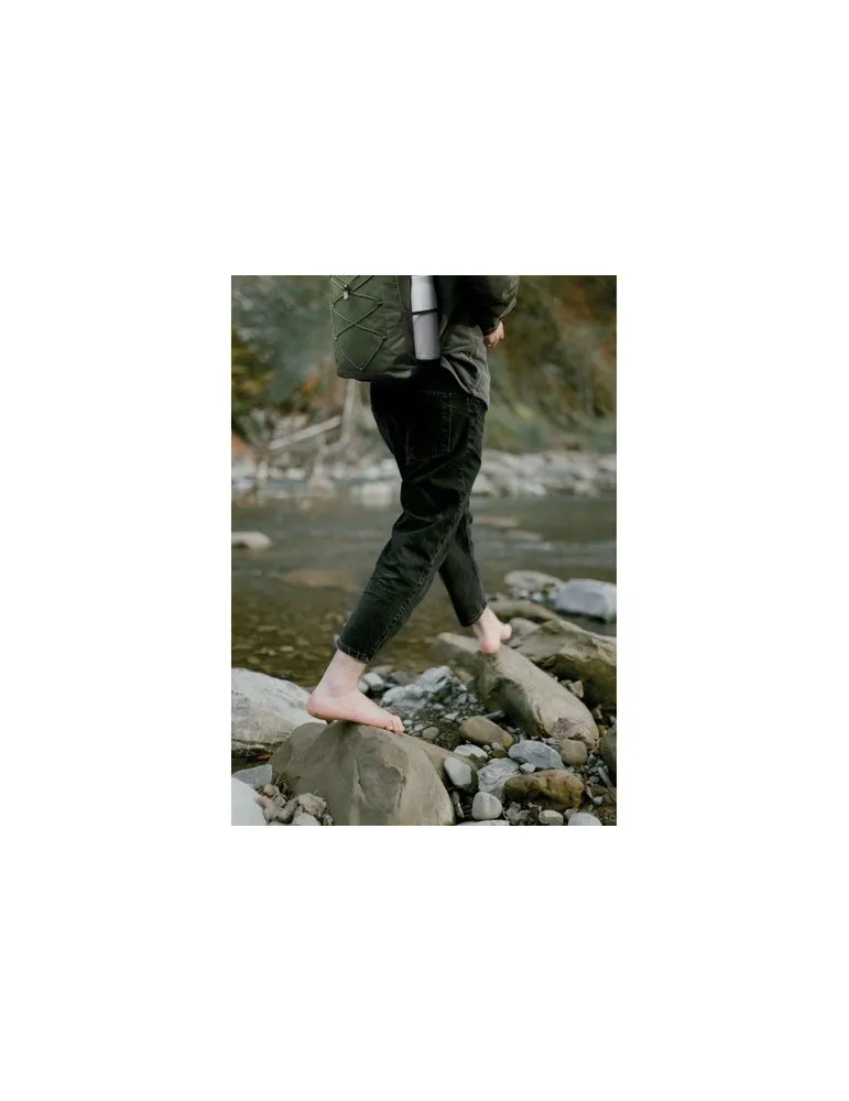 Sac à dos publicitaire en polyester 600D RPET HIGE Matières : bois Couleurs : noir cadeau collaborateur premium