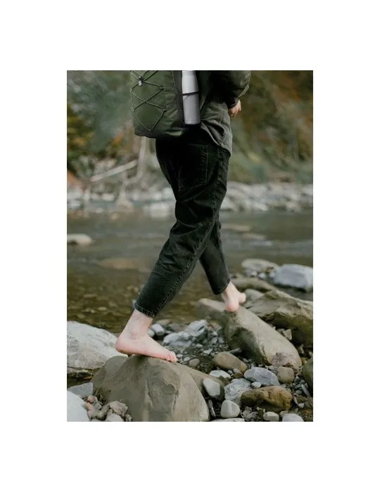 Sac à dos publicitaire en polyester 600D RPET HIGE Matières : bois Couleurs : noir cadeau collaborateur premium